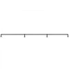 VEVOR Pipe Stair Handrail, 9FT Staircase Handrail, 440LBS Load Capacity Carbon Steel Pipe Handrail, Industrial Pipe Handrail with Wall Mount Support, Round Corner Wall Handrailings for Indoor, Outdoor