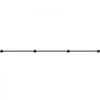 VEVOR Pipe Stair Handrail, 9FT Staircase Handrail, 440LBS Load Capacity Carbon Steel Pipe Handrail, Industrial Pipe Handrail with Wall Mount Support, Round Corner Wall Handrailings for Indoor, Outdoor