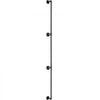 VEVOR Pipe Stair Handrail, 9FT Staircase Handrail, 440LBS Load Capacity Carbon Steel Pipe Handrail, Industrial Pipe Handrail with Wall Mount Support, Round Corner Wall Handrailings for Indoor, Outdoor