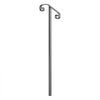 VEVOR Handrails for Outdoor Steps, 1-2 Step Single-Post Stair Hand Rail Kit, Gray Stair Rails for Seniors, Concrete Steps & Porch & Deck, Heavy-Duty Galvanized Steel Railings w/ Installation Hardware