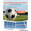 VEVOR Soccer Goal 12 x 6 FT Soccer Net for Backyard Collapsible Base Red, Portable & Quick Setup Set, with Metal Base, Carry Bag, Ground Stakes, for Youth & Adults Outdoor Backyard Practice Training