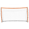 VEVOR Portable Soccer Goal, 12x6 ft Adults Kids Backyard Soccer Net, Large Practice Soccer Net, Steel Fiberglass Structure Training Goal Set, All-Weather Outdoor Soccer Goals with Carry Bag, Orange