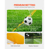 VEVOR Portable Soccer Goal, 12x6 ft Adults Kids Backyard Soccer Net, Large Practice Soccer Net, Steel Fiberglass Structure Training Goal Set, All-Weather Outdoor Soccer Goals with Carry Bag, Yellow