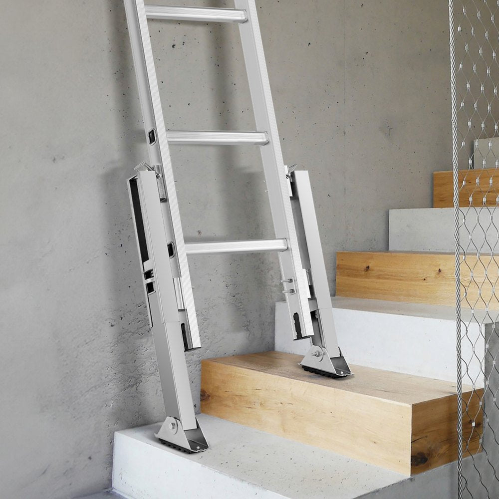 VEVOR Ladder Levler, 11.4 inch Expansion Length Steel Ladder Leveling Tool, Quick Release Pitch Hopper, Stair Ladder Stabilizer Easy to Use,Extension Ladder Accessories for Uneven Ground