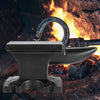 VEVOR Cast Iron Anvil, 25 Lbs(11kg) Single Horn Anvil with 6.8 x 3.5 inch Countertop and Stable Base, High Hardness Rugged Round Horn Anvil Blacksmith, for Bending, Shaping