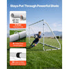 VEVOR Soccer Goal 12 x 6 FT Soccer Goal for Backyard with Iron Frame PE Net, Portable & Durable Set, High-Strength Net, Ground Stakes, Straps, for Youth & Adults Outdoor Backyard Practice Training