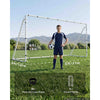 VEVOR Soccer Goal 12 x 6 FT Soccer Goal for Backyard with Iron Frame PE Net, Portable & Durable Set, High-Strength Net, Ground Stakes, Straps, for Youth & Adults Outdoor Backyard Practice Training