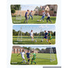 VEVOR Soccer Goal 12 x 6 FT Soccer Goal for Backyard with Iron Frame PE Net, Portable & Durable Set, High-Strength Net, Ground Stakes, Straps, for Youth & Adults Outdoor Backyard Practice Training