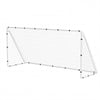 VEVOR Soccer Goal 12 x 6 FT Soccer Goal for Backyard with Iron Frame PE Net, Portable & Durable Set, High-Strength Net, Ground Stakes, Straps, for Youth & Adults Outdoor Backyard Practice Training