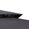 VEVOR Grill Gazebo, 8 x 5 ft Double-Tiered Top, BBQ Gazebo with Extra Awning, Powder-Coated Steel Patio Grill Shelter with 2 Side Shelves, Bottle Opener & Hooks, Outdoor Grilling Canopy for Garden