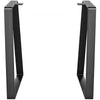 VEVOR 16 inch Trapezoid Steel Table Legs, Replacement Furniture Legs Set of 2 for DIY Coffee Tables, Modern Desks, Bench, Night Stands, Sofa, Max Load 400 lbs Heavy Duty, Quick Instalation Legs Black