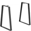 VEVOR 16 inch Trapezoid Steel Table Legs, Replacement Furniture Legs Set of 2 for DIY Coffee Tables, Modern Desks, Bench, Night Stands, Sofa, Max Load 400 lbs Heavy Duty, Quick Instalation Legs Black