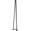 VEVOR Hairpin Table Legs 22\" Black Set of 4 Desk Legs 880lbs Load Capacity (Each 220lbs) Hairpin Desk Legs 3 Rods for Bench Desk Dining End Table Chairs Carbon Steel DIY Heavy Duty Furniture Legs