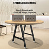 VEVOR Metal Table Legs 28 x 17.7 inch A-Shaped Desk Legs Set of 2 Heavy Duty Bench Legs with Polyurethane Coating, Furniture Legs with Floor Protectors, Wrought Iron Coffee Table Legs for Home DIY Bla