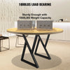 VEVOR Metal Table Legs, 28x18 inch Desk Legs, Set of 2, Heavy Duty Bench Legs, Z Shape Metal Furniture Legs, Wrought Iron Coffee Table Legs, Home DIY for Dining Table with Rubber Floor Protectors, Mat