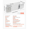VEVOR 12 Pack Emergency Lights for Business, with Battery Backup, Commercial LED Emergency Exit Lighting Fixtures, AC 120/277V, with Two Square Head Adjustable, 90-Minute Backup, for Business, White