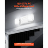 VEVOR 4 Pack Emergency Lights for Business, with Battery Backup, Commercial LED Emergency Exit Lighting Fixtures, AC 120/277V, with Two Square Head Adjustable, 90-Minute Backup, for Business, White