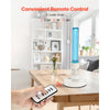 VEVOR UV Light, 25W Ultraviolet Lamp with Ozone Purifier, Portable UVC Lamp with Remote Control, UVO Light Bulb with Base and 30/60/120 Min 3-Gear Timer, for 400 sqft Living Room, Bedroom, Hotel