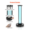VEVOR UV Light, 36W Ultraviolet Lamp with Ozone Purifier, UVC Lamp with 30/60/120 Minutes 3-Gear Timer and Remote Control, for Room up to 400 sqft, UVO Lights for Living Room, Bedroom, Hotel, School