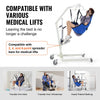 VEVOR Patient Lift U-Sling with Head Support- Medium Size, Divided Leg Transfer Sling for Bathing, Patient Lift Medical Sling for Elderly, Disabled, Bedridden, 600LBS