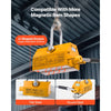 VEVOR Permanent Magnetic Lifter, 2200 lbs Pulling Capacity, Heavy Duty N42 Neodymium Lifting Magnet with Release Handle and Steel Hook, Used in Shop Crane and Hoist, for Lifting Plate Steel, Board