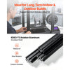 VEVOR 5PCS 2040 Aluminum Extrusion Profile, 78.74 Inch 2000 mm, V Slot European Standard Anodized Linear Rail, High-Strength Extruded Aluminum Rail, for 3D Printer Parts and CNC DIY Workbench, Black