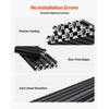 VEVOR 5PCS 2040 Aluminum Extrusion Profile, 78.74 Inch 2000 mm, V Slot European Standard Anodized Linear Rail, High-Strength Extruded Aluminum Rail, for 3D Printer Parts and CNC DIY Workbench, Black