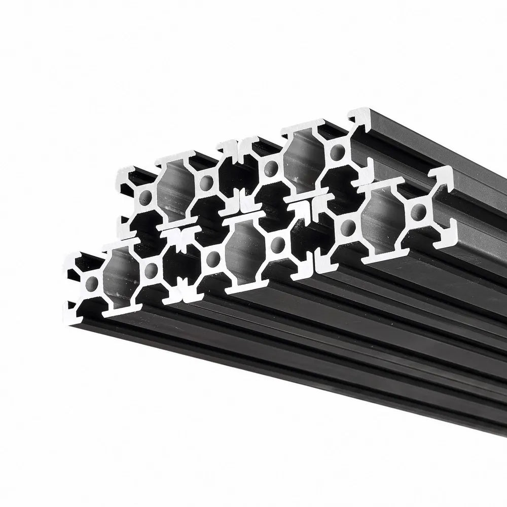 VEVOR 5PCS 2040 Aluminum Extrusion Profile, 78.74 Inch 2000 mm, V Slot European Standard Anodized Linear Rail, High-Strength Extruded Aluminum Rail, for 3D Printer Parts and CNC DIY Workbench, Black