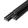 VEVOR 5PCS 2040 Aluminum Extrusion Profile, 78.74 Inch 2000 mm, V Slot European Standard Anodized Linear Rail, High-Strength Extruded Aluminum Rail, for 3D Printer Parts and CNC DIY Workbench, Black
