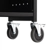 VEVOR Book Cart, 330 lbs Library Cart, 31.1" x 15.2" x 49.2" Rolling Book Cart, Single Sided V-Shaped Sloped Shelves with 4-Inch Lockable Wheels for Home Shelves Office and School, Book Truck in Black