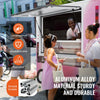 VEVOR Concession Window for Food Truck, 36"x24" Aluminum Alloy Food Truck Service Window, Up to 85 Degrees Stand Serving Window with Awning Door & Drag Hook,  for Food Trucks Concession Trailers