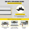 VEVOR Drywall Skimming Blade Set,10\"+16\" +24\" Blades,European Stainless Steel Construction Knife, Aluminum Blade Profile Smoothing Knockdown Spatula for Gyprock/Drywall/Wall-Board