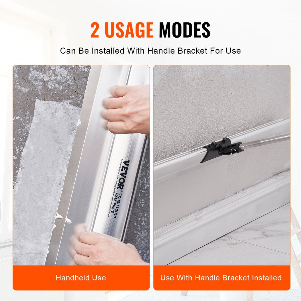 VEVOR Drywall Skimming Blade,48 inch Smoothing Knife,  Stainless Steel Blade & Aluminum Alloy Body Professional Skim Coat Tools For Drywall, Wipe/Drywall Knife, for Gyprock/WallBoard/Plasterboard
