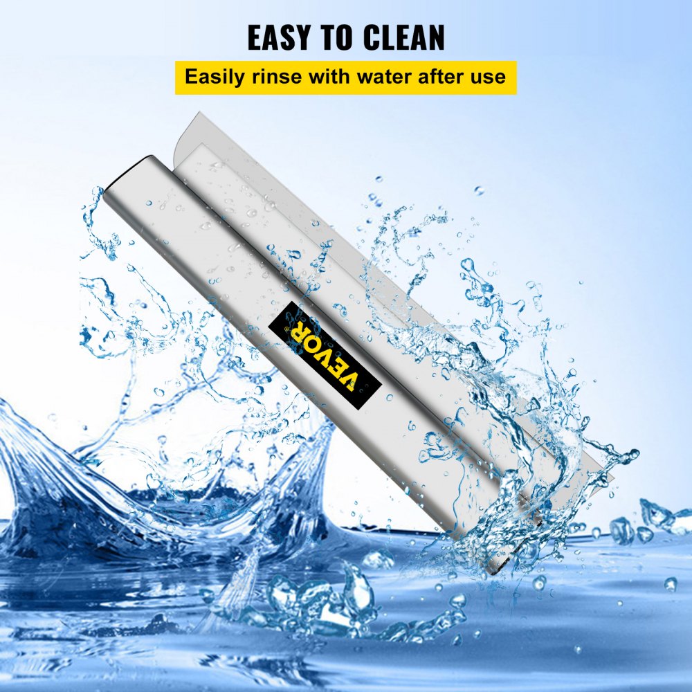 VEVOR Skimming Blade,24 inch Smoothing Knife, European Stainless Steel Construction Knife, Aluminum Blade Profile Smoothing Knockdown Spatula for Gyprock/Drywall/Wall-Board