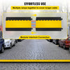 VEVOR 5 Channel Cable Protectors Extreme Rubber Cable Ramps Heavy Duty Protective Cable Wire Cord Ramp Driveway Rubber Traffic Speed Bumps Cable Protector (5-Channel, 1Pack-18000Lb)