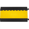 VEVOR 5 Channel Cable Protectors Extreme Rubber Cable Ramps Heavy Duty Protective Cable Wire Cord Ramp Driveway Rubber Traffic Speed Bumps Cable Protector (5-Channel, 1Pack-18000Lb)