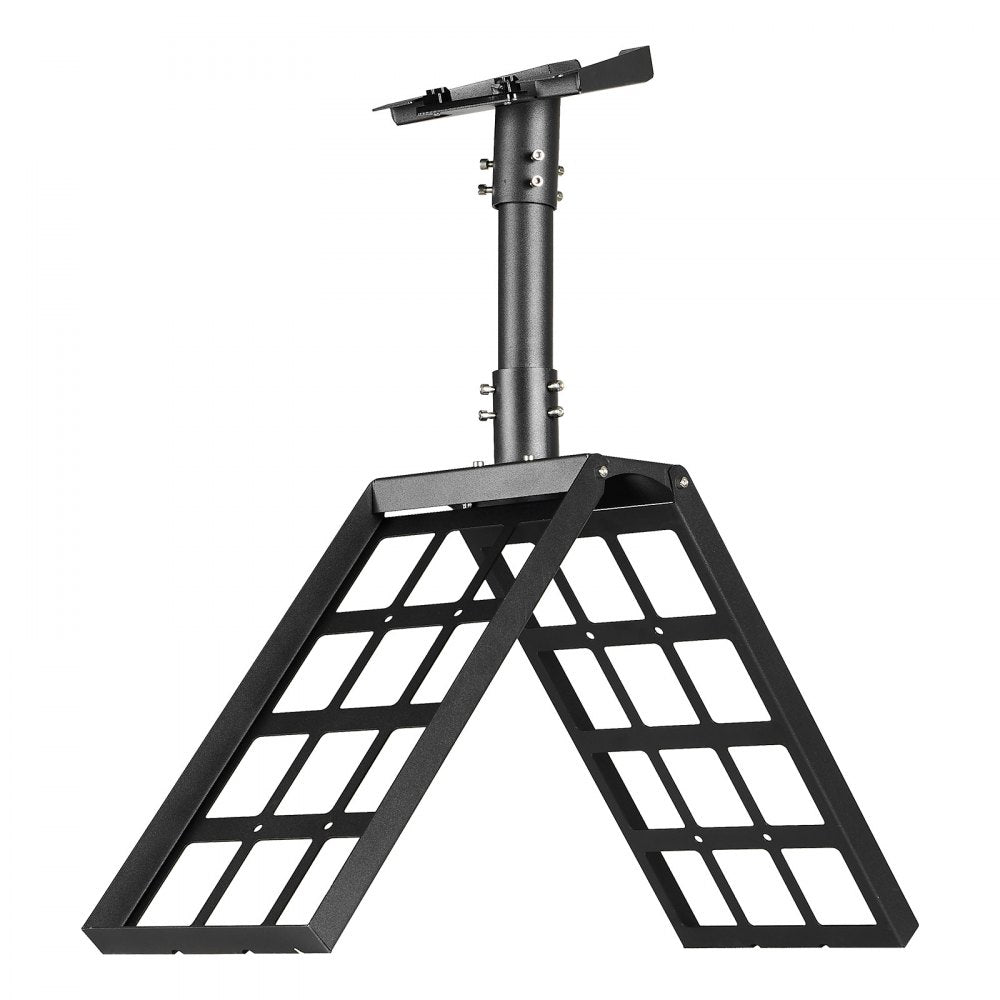 VEVOR Starlink Gen 3 Roof Mount, 45-135° Adjustable Angle Mounting Roof Ridge Pole Adapter, Heavy-Duty Steel Starlink Standard Gen 3 Pipe Kit, Compatible with Gen3 and V3, Easy to Assembly, Black