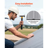 VEVOR Foam Closure Strips, Metal Roof Inside Closure Strip with 2 Rolls of Butyl Tape, High-Density EVA Material Roofing Foam Strips, for Roof Insulation, Noise Reduction & Waterproof (20 Pieces)