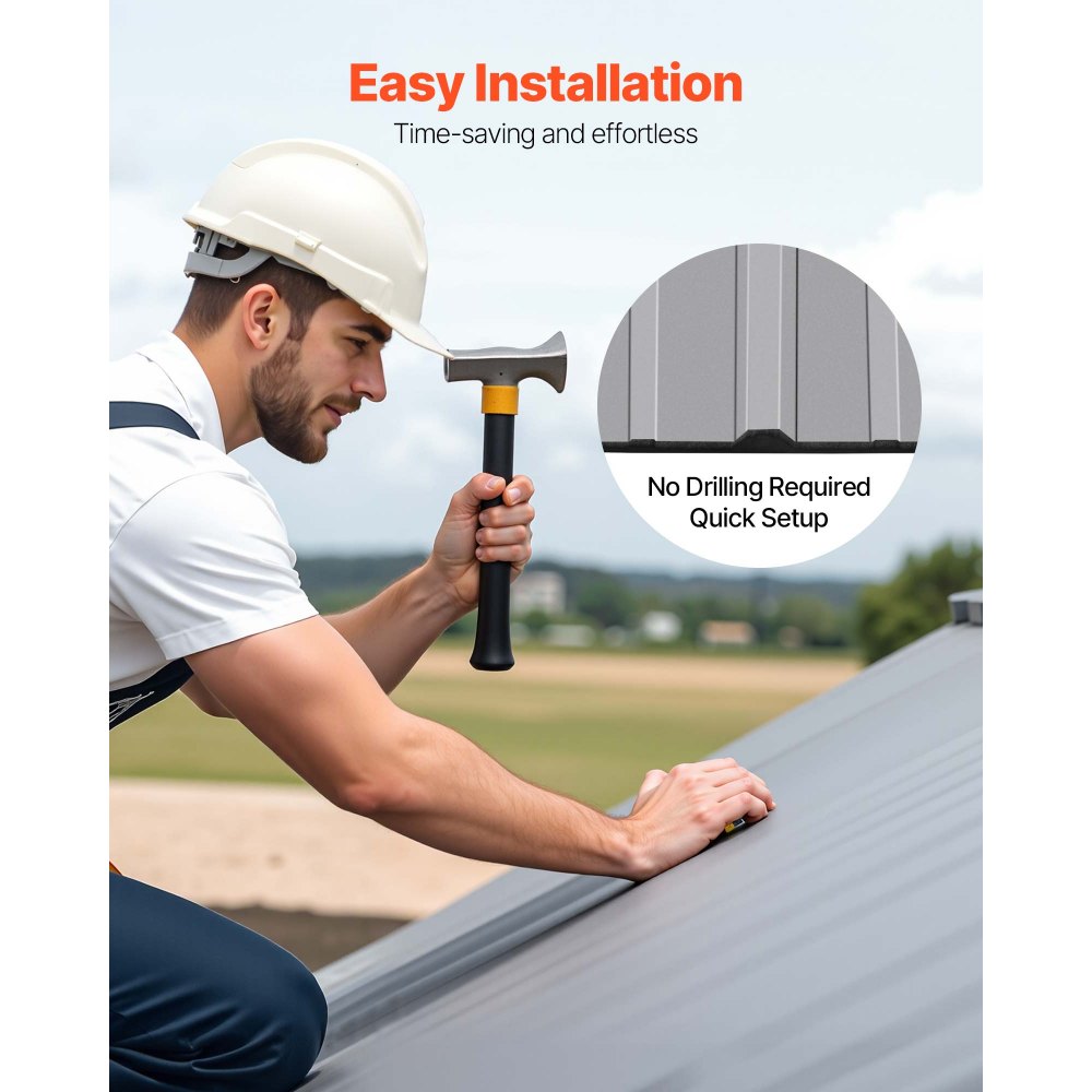 VEVOR Foam Closure Strips, Metal Roof Inside Closure Strip with 2 Rolls of Butyl Tape, High-Density EVA Material Roofing Foam Strips, for Roof Insulation, Noise Reduction & Waterproof (20 Pieces)