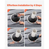 VEVOR 2 Pcs Roof Pipe Flashing Boots, Fit Pipe OD 6" to 11", Flexible EDPM Roofing Jack Pipe Flashing, High Temp -67℉ to 212℉, Endurable Round Metal Base, for Chimney, Wood Stove & Outdoor Vent Pipes