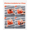 VEVOR 2 PCs Roof Pipe Flashing Boots, Fit Pipe OD 6-1/4" - 11-3/4", Flexible Silicone Roofing Jack Pipe Flashing, High Temp -101℉ - 437℉, Square Metal Base, for Chimney, Wood Stove & Outdoor Vent Pipe