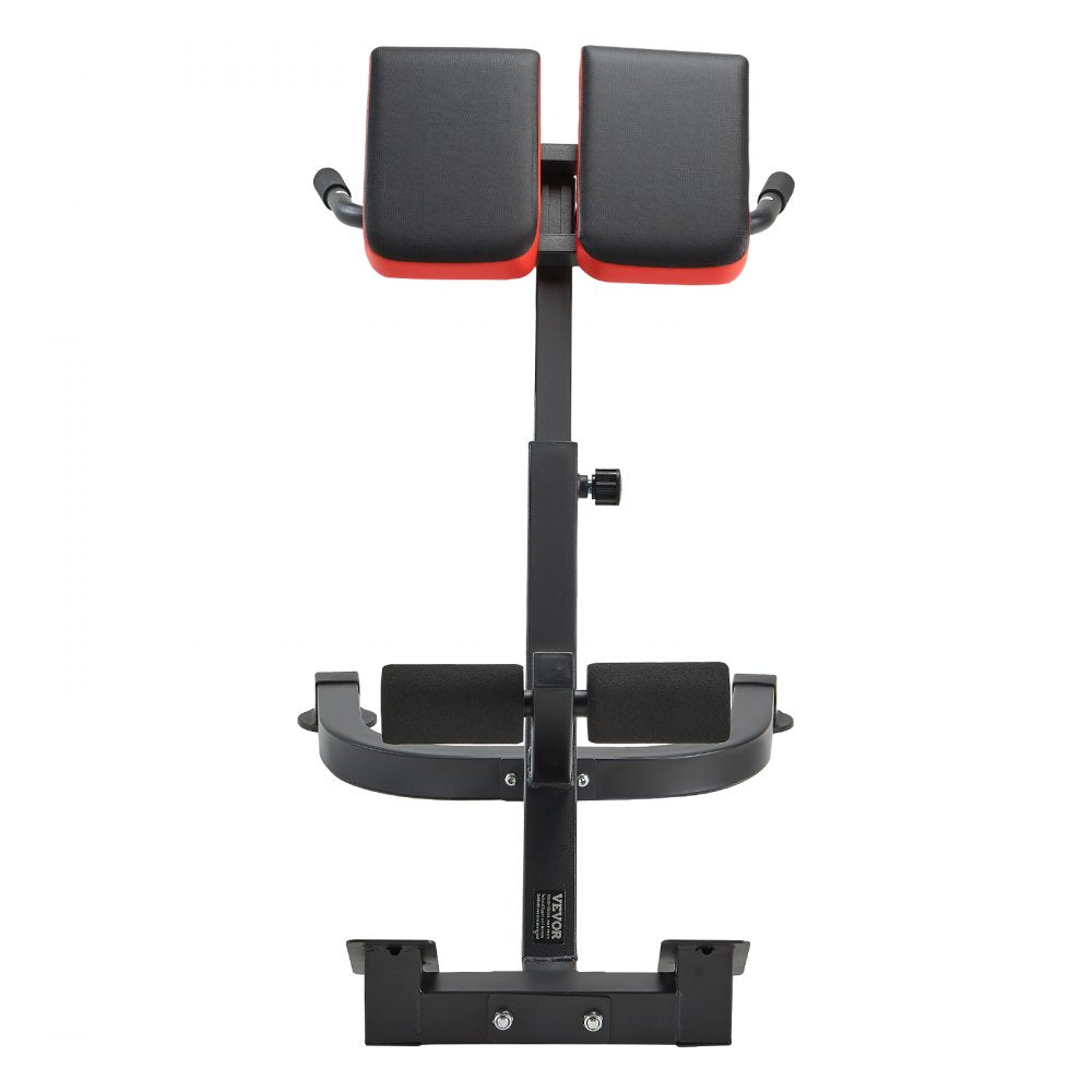 VEVOR Roman Chair Hyperextension Bench, 300 lbs Adjustable Extension Machine, Multi-Function Exercise Equipment for Glute, Hamstring, Lower Back, and Ab Workout, Fitness Weight Bench for Home Gym