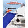 VEVOR Snow Roof Rake, 17 in Aluminum Blade, 4.1-17.2 ft Adjustable Roof Snow Scraper with Wheels & Slide, Lightweight Snows Removal Tool for House Rooftop Leaves Debris Clearing