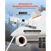 VEVOR Snow Roof Rake, 26 in Aluminum Blade, 7.5-20 ft Adjustable Roof Snow Scraper with Wheels, Anti-Slip Handle Snows Removal Tool, Lightweight House Rooftop Rake for Leaves Debris Removal