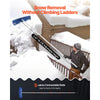 VEVOR Snow Roof Rake, 24 in PP Plastic Blade, 3.8-18.2 ft Adjustable Roof Snow Scraper with Wheels, Anti-Slip Handle Snows Removal Tool, Lightweight House Rooftop Rake for Leaves Debris Removal