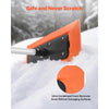 VEVOR Snow Roof Rake, 4ft Long Reach Car Roof Snow Scraper, 17.7 in Foam Blade for No Scratches, Non-Slip Handle, Lightweight Snows Removal Tool for Vehicle Garage Rooftop Leaves Debris Clearing