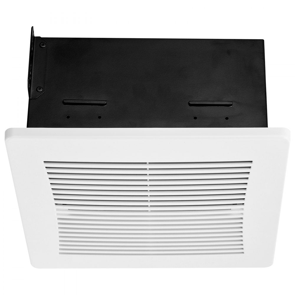 VEVOR Bathroom Exhaust Fan, 110 CFM Bathroom Vent, 1.5 Sones Low-Noise, Premium Motor Ceiling Fan, Standard 4-inch Duct Interface for Laundry Room, Storage Room, Home Ventilation, White