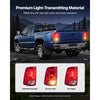 VEVOR Tail Light Assembly Compatible with 2009-2018 Dodge Ram 1500 2500 3500, 2019-2020 Dodge Ram 1500 Classic, Halogen Version Left & Right Side Taillight Rear Brake Lamps with Halogen Bulbs, 2PCS