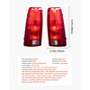VEVOR Tail Light Assembly Compatible with 1988-1999 Chevy/GMC C/K 1500 2500 3500, 1992-1999 Chevy/GMC Suburban 1500/2500, 2PCS Left & Right Side Taillight Rear Brake Lamps with Halogen Bulbs