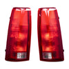 VEVOR Tail Light Assembly Compatible with 1988-1999 Chevy/GMC C/K 1500 2500 3500, 1992-1999 Chevy/GMC Suburban 1500/2500, 2PCS Left & Right Side Taillight Rear Brake Lamps with Halogen Bulbs